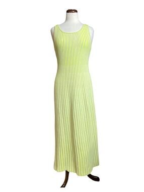 By Together One and Only lime & cream dress medium